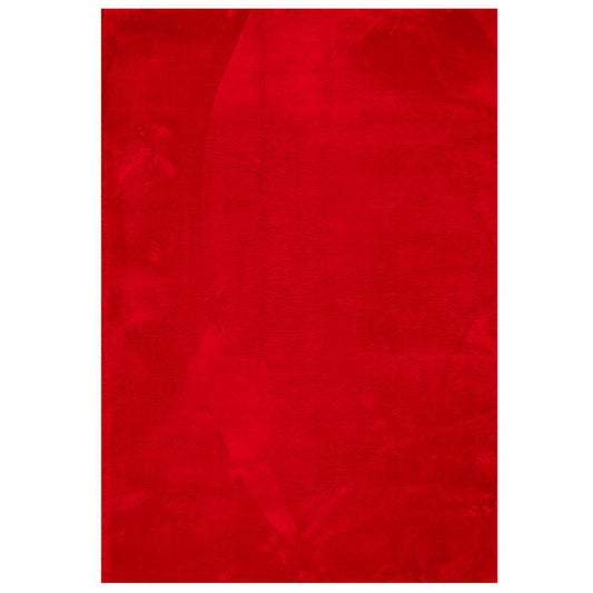 Teppich HUARTE Kurzflor Weich und Waschbar Rot 120x170 cm