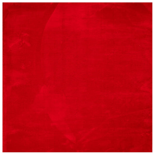 Teppich HUARTE Kurzflor Weich und Waschbar Rot 160x160 cm