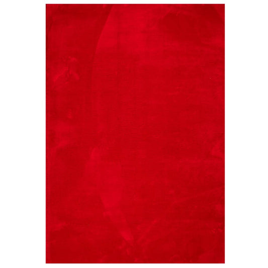 Teppich HUARTE Kurzflor Weich und Waschbar Rot 160x230 cm