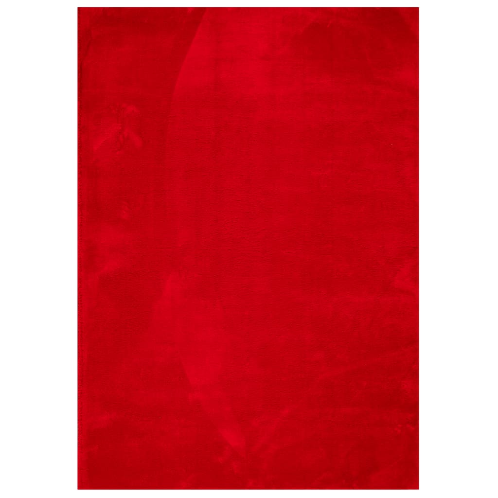 Teppich HUARTE Kurzflor Weich und Waschbar Rot 240x340 cm