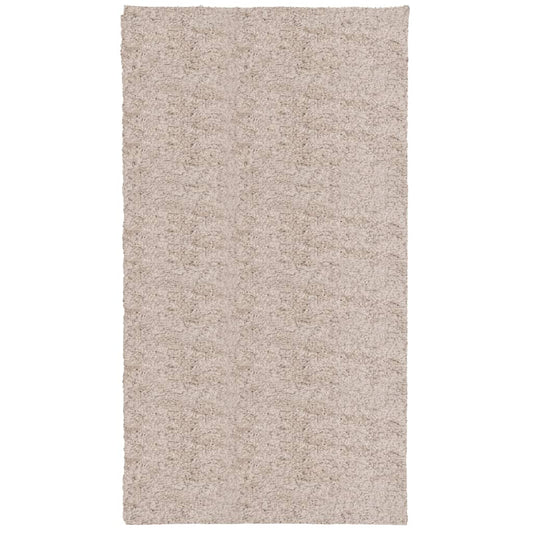Shaggy-Teppich PAMPLONA Hochflor Modern Beige 60x110 cm
