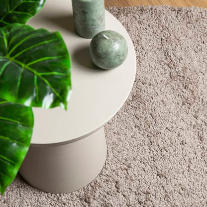 Shaggy-Teppich PAMPLONA Hochflor Modern Beige 100x200 cm