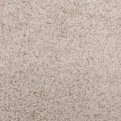 Shaggy-Teppich PAMPLONA Hochflor Modern Beige 100x200 cm