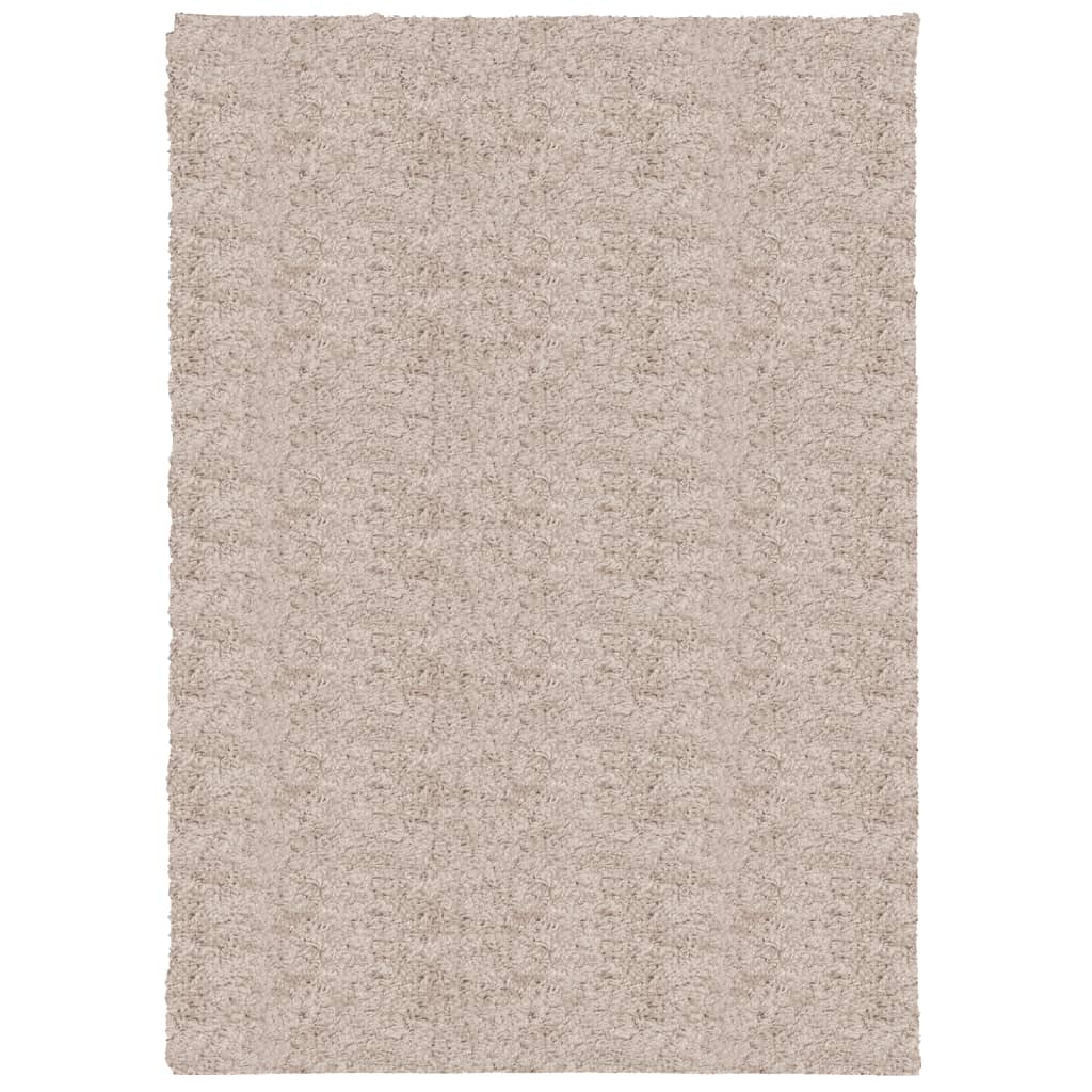 Shaggy-Teppich PAMPLONA Hochflor Modern Beige 120x170 cm