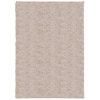 Shaggy-Teppich PAMPLONA Hochflor Modern Beige 120x170 cm