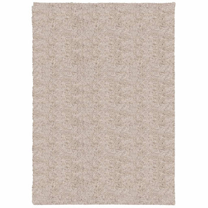 Shaggy-Teppich PAMPLONA Hochflor Modern Beige 160x230 cm