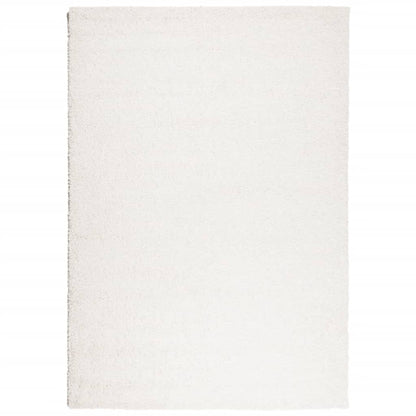 Teppich Shaggy Hochflor Modern Creme 120x170 cm