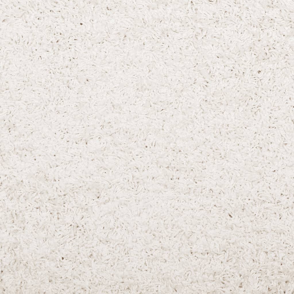 Teppich Shaggy Hochflor Modern Creme 120x170 cm