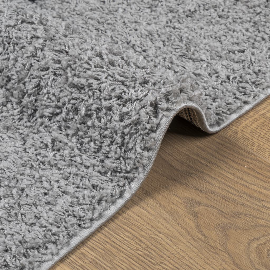 Shaggy-Teppich PAMPLONA Hochflor Modern Grau 60x110 cm