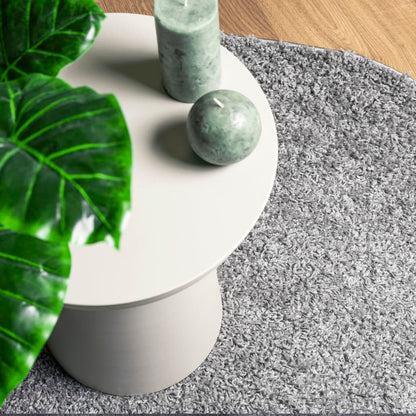 Shaggy-Teppich PAMPLONA Hochflor Modern Grau 60x110 cm