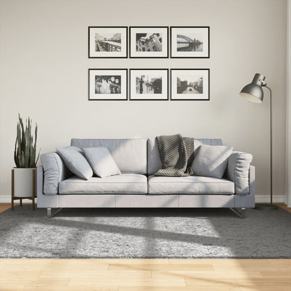 Shaggy-Teppich PAMPLONA Hochflor Modern Grau 160x230 cm