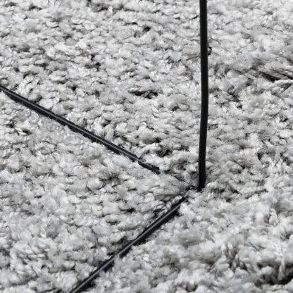 Shaggy-Teppich PAMPLONA Hochflor Modern Grau 200x280 cm