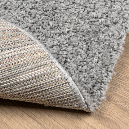 Shaggy-Teppich PAMPLONA Hochflor Modern Grau Ø 280 cm