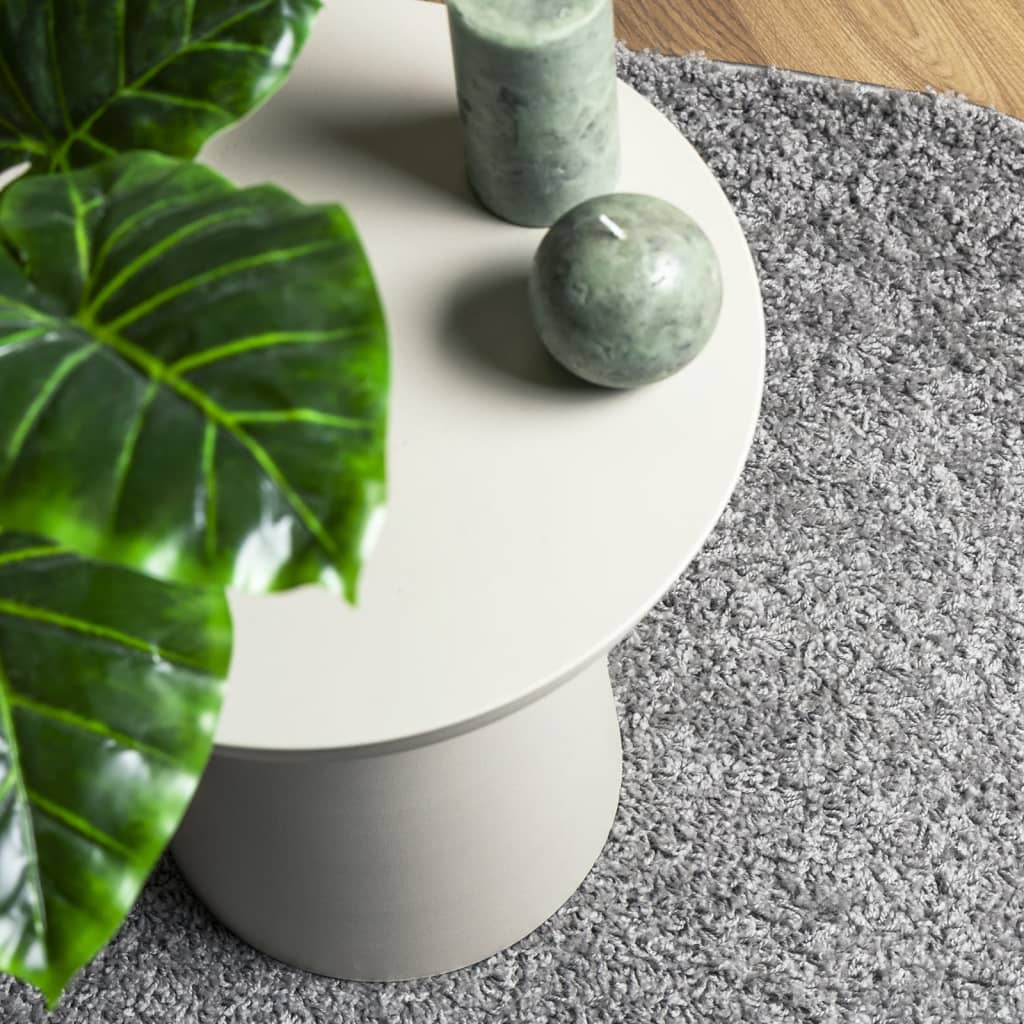 Shaggy-Teppich PAMPLONA Hochflor Modern Grau Ø 280 cm