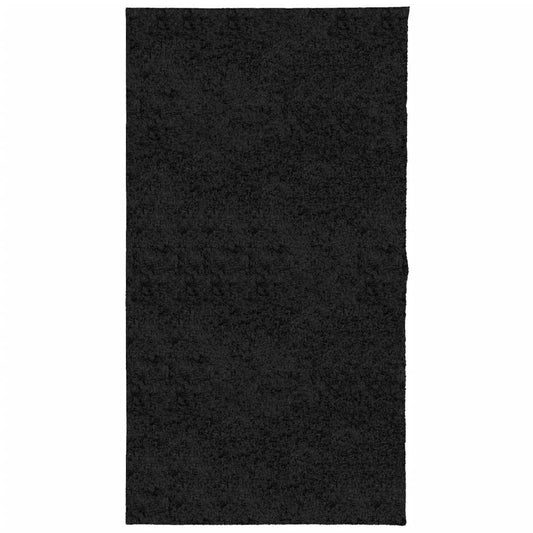Shaggy-Teppich PAMPLONA Hochflor Modern Schwarz 80x150 cm