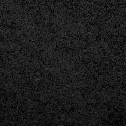 Shaggy-Teppich PAMPLONA Hochflor Modern Schwarz 80x150 cm