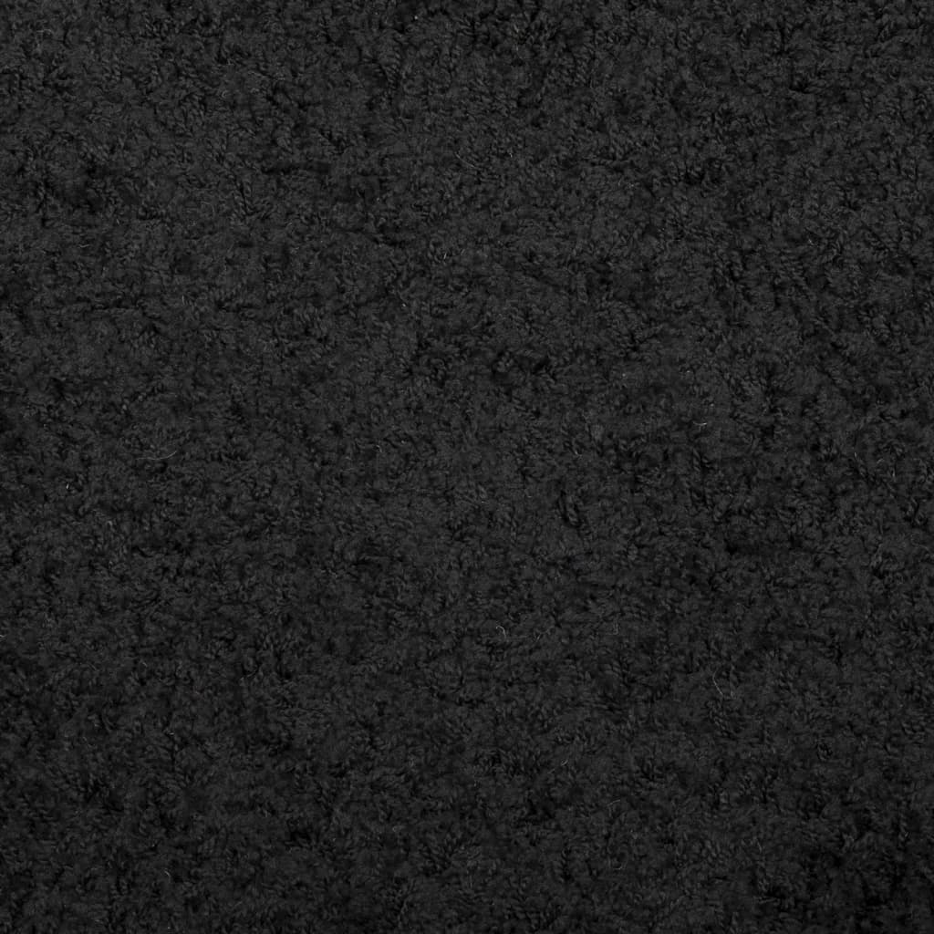 Shaggy-Teppich PAMPLONA Hochflor Modern Schwarz 160x230 cm