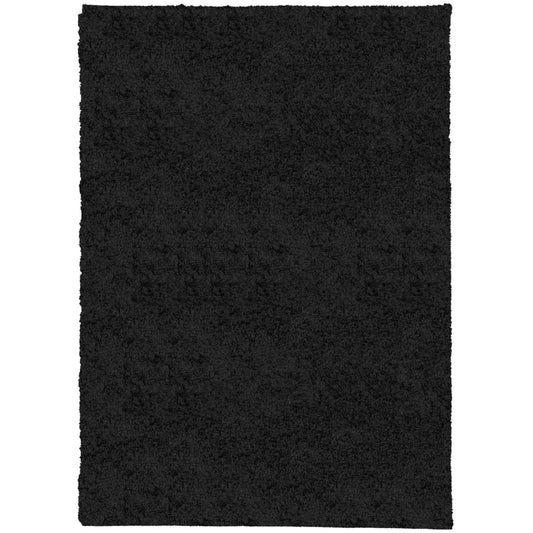 Shaggy-Teppich PAMPLONA Hochflor Modern Schwarz 200x280 cm