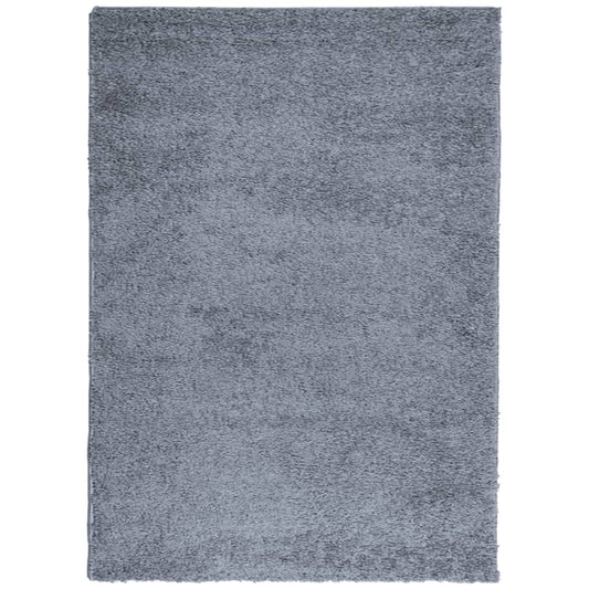 Teppich Shaggy Hochflor Modern Blau 200x280 cm