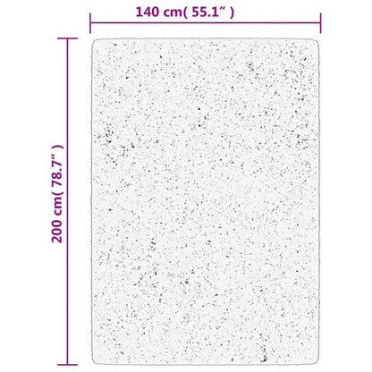 Shaggy-Teppich PAMPLONA Hochflor Modern Golden 140x200 cm