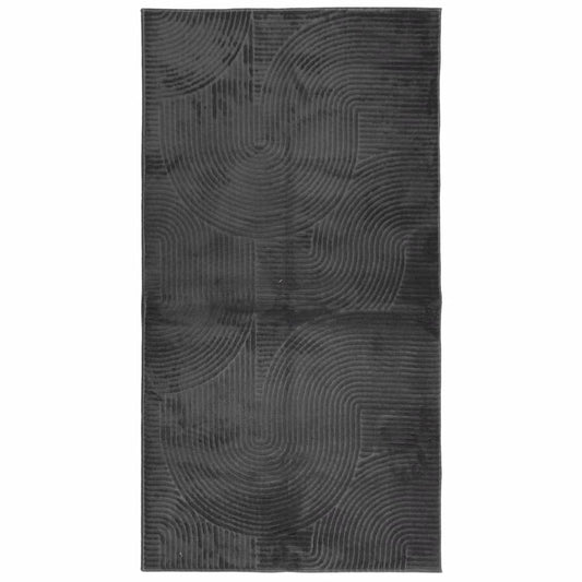 Teppich IZA Kurzflor Skandi-Stil Anthrazit 80x150 cm