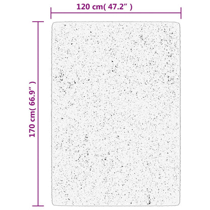Teppich IZA Kurzflor Skandi-Stil Anthrazit 120x170 cm