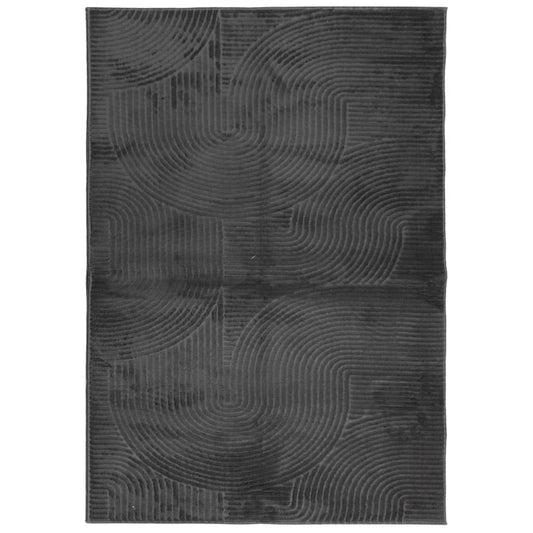Teppich IZA Kurzflor Skandi-Stil Anthrazit 160x230 cm