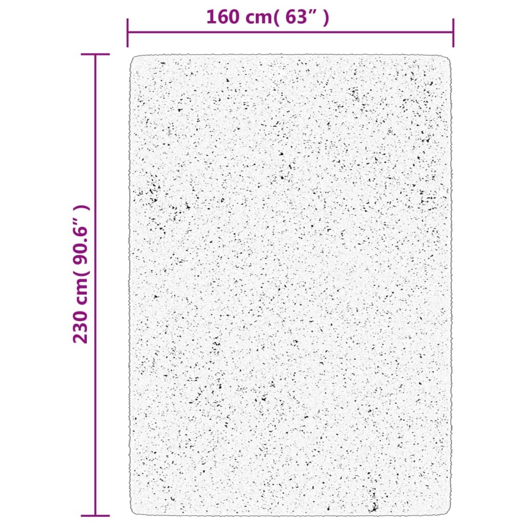 Teppich IZA Kurzflor Skandi-Stil Anthrazit 160x230 cm
