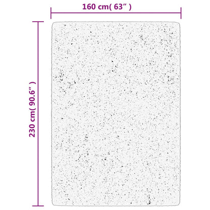 Teppich IZA Kurzflor Skandi-Stil Anthrazit 160x230 cm
