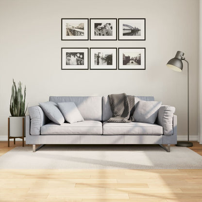 Teppich IZA Kurzflor Skandinavischer Look Creme 100x200 cm
