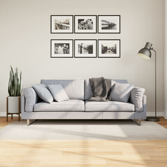 Teppich IZA Kurzflor Skandinavischer Look Creme 100x200 cm