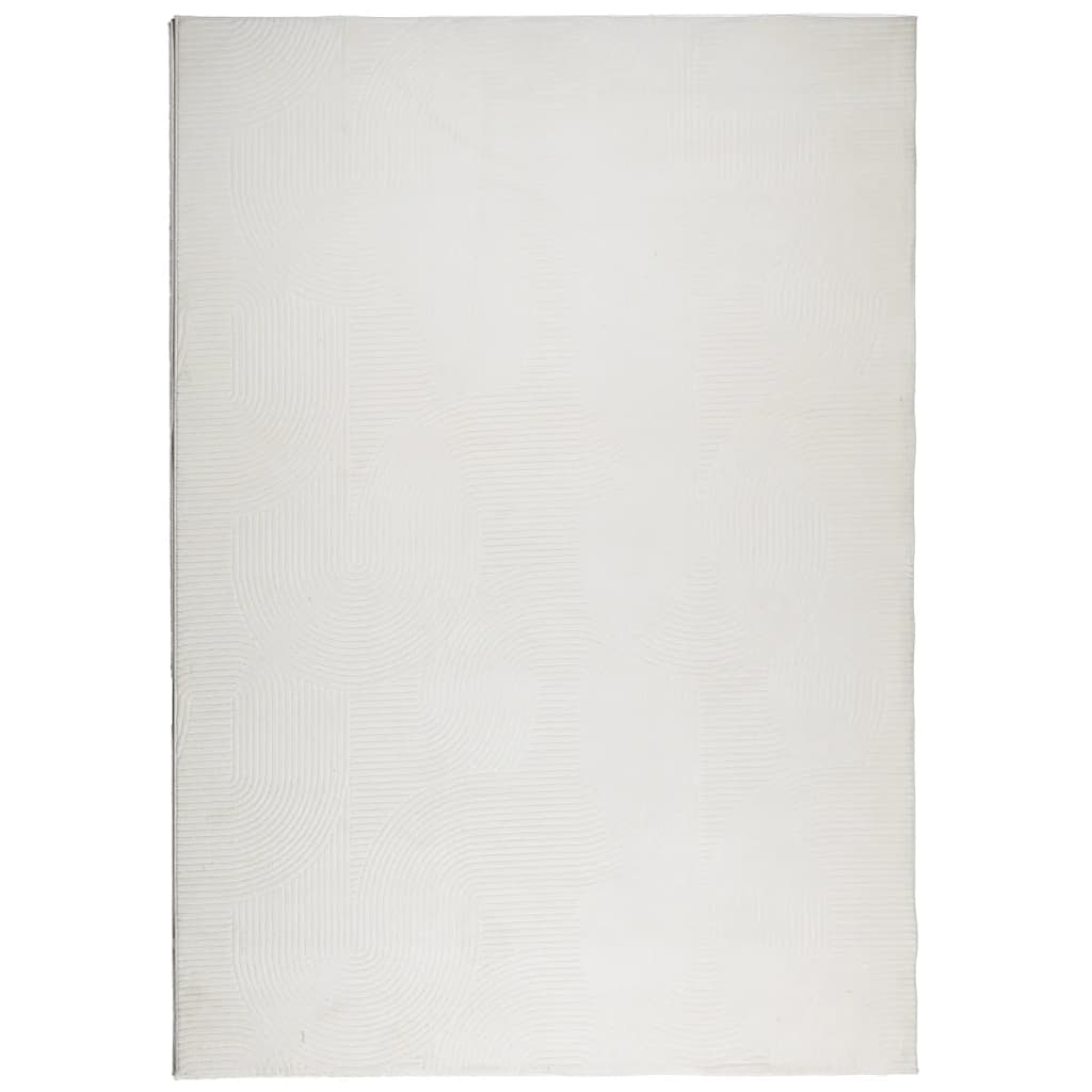 Teppich IZA Kurzflor Skandinavischer Look Creme 140x200 cm