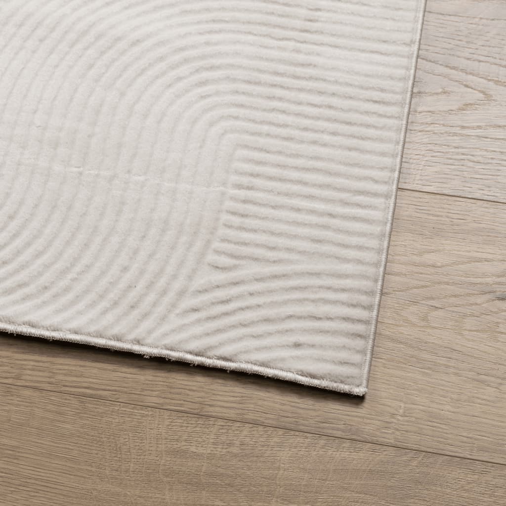 Teppich IZA Kurzflor Skandinavischer Look Creme 240x340 cm
