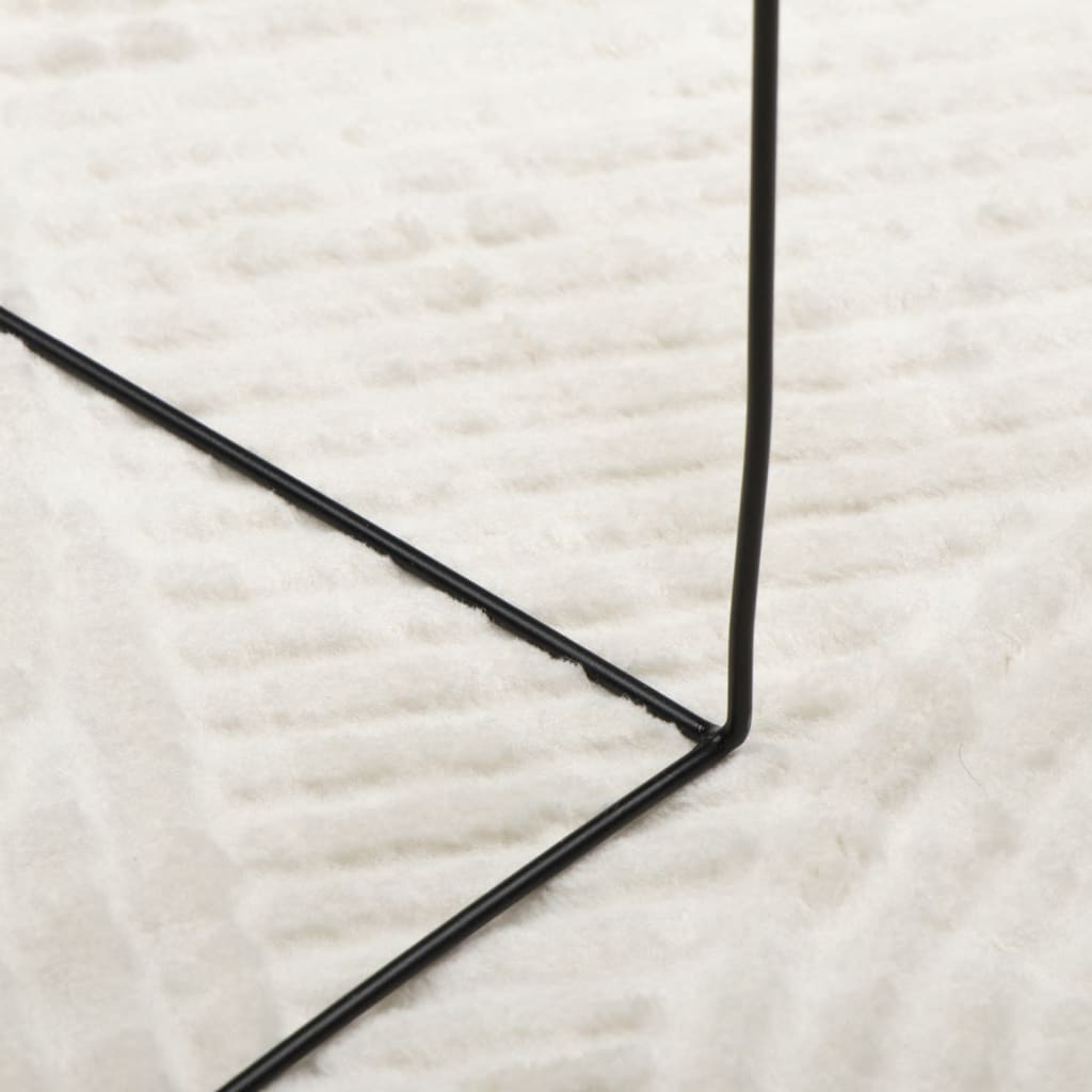 Teppich IZA Kurzflor Skandinavischer Look Creme Ø 120 cm