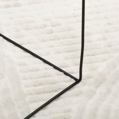 Teppich IZA Kurzflor Skandinavischer Look Creme Ø 120 cm