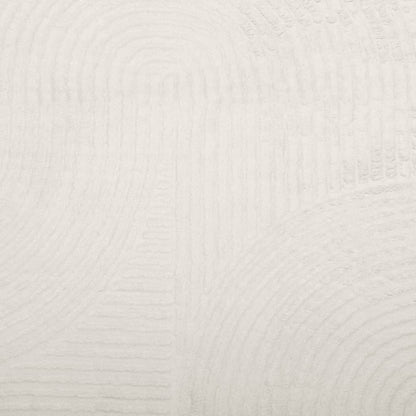 Teppich IZA Kurzflor Skandinavischer Look Creme Ø 120 cm