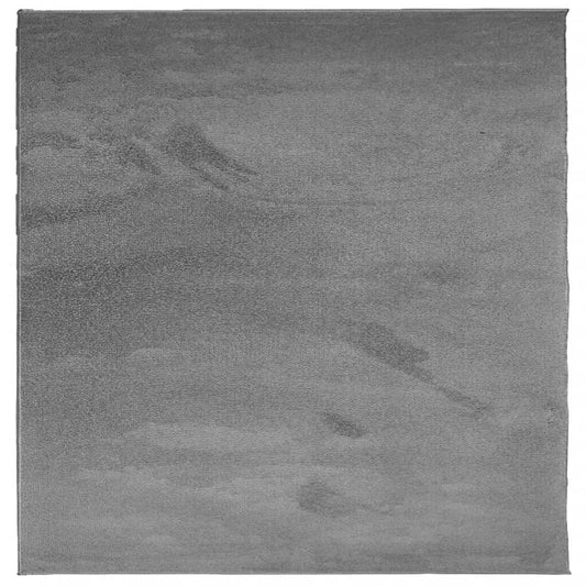 Teppich OVIEDO Kurzflor Anthrazit 200x200 cm