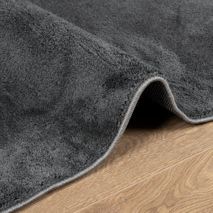 Teppich OVIEDO Kurzflor Anthrazit 200x200 cm