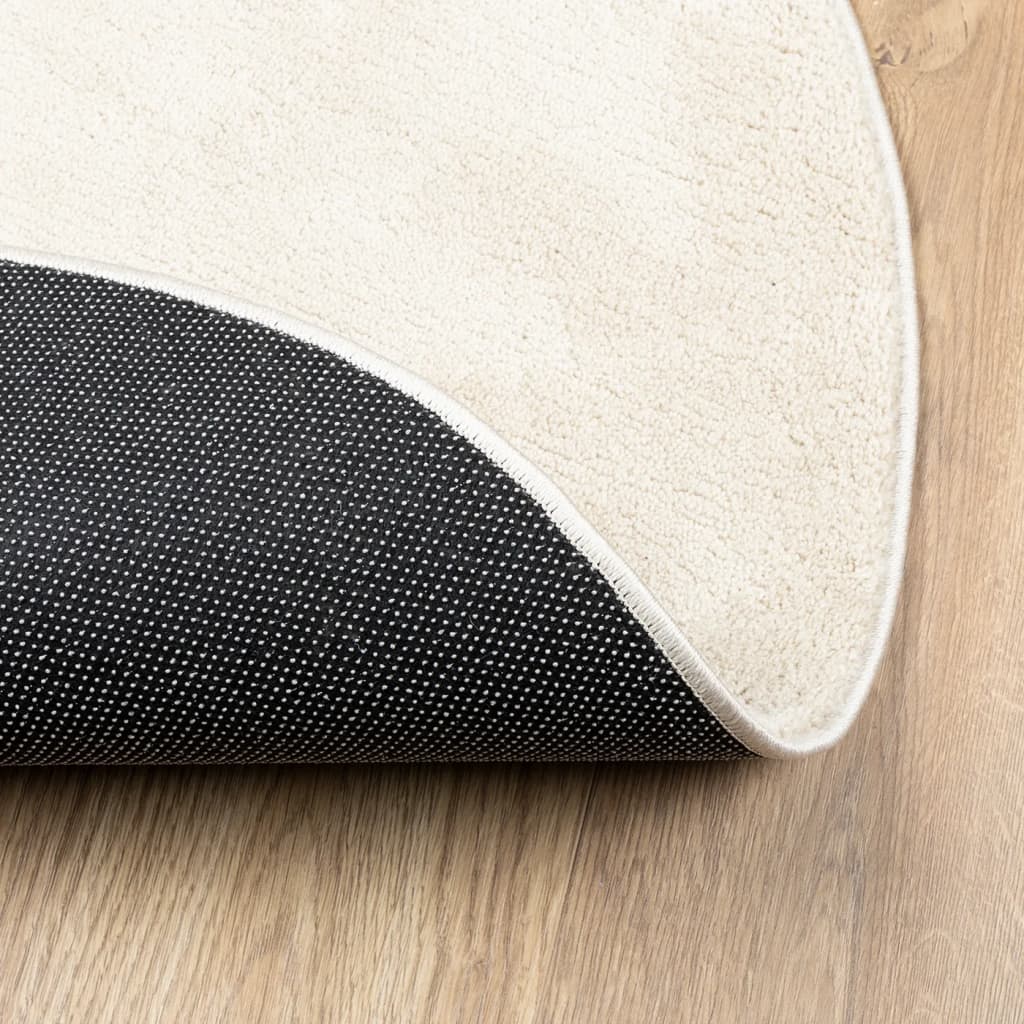 Teppich OVIEDO Kurzflor Beige Ø 160 cm