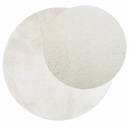 Teppich OVIEDO Kurzflor Creme Ø 200 cm