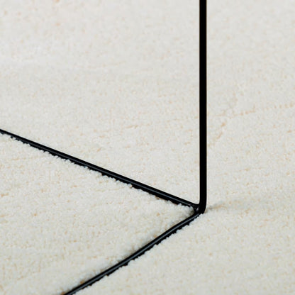 Teppich OVIEDO Kurzflor Creme Ø 200 cm
