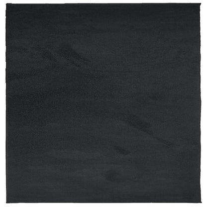 Teppich OVIEDO Kurzflor Schwarz 200x200 cm