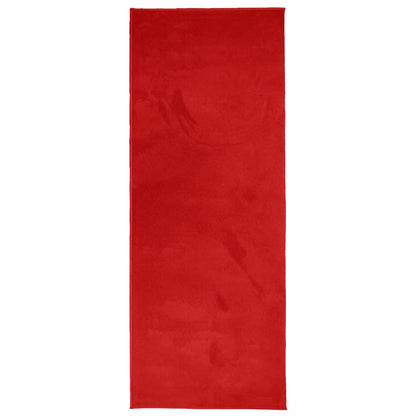 Teppich OVIEDO Kurzflor Rot 80x200 cm