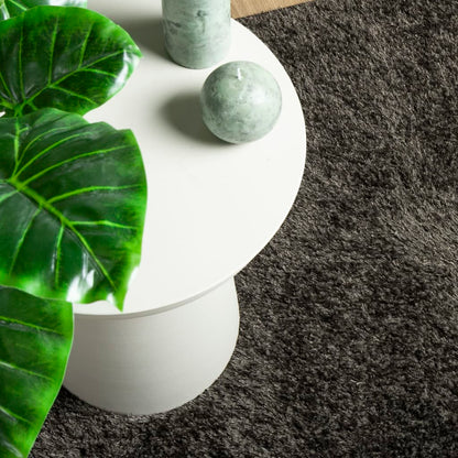 Teppich ISTAN Hochflor Glänzend Anthrazit 200x280 cm