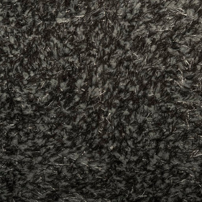 Teppich ISTAN Hochflor Glänzend Anthrazit Ø 200 cm