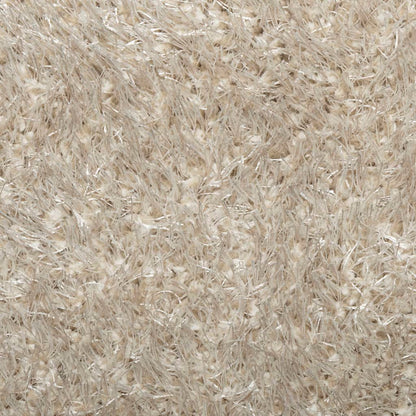 Teppich ISTAN Hochflor Glänzend Beige Ø 80 cm