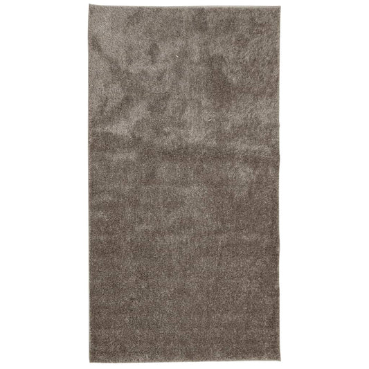 Teppich ISTAN Hochflor Glänzend Grau 80x150 cm
