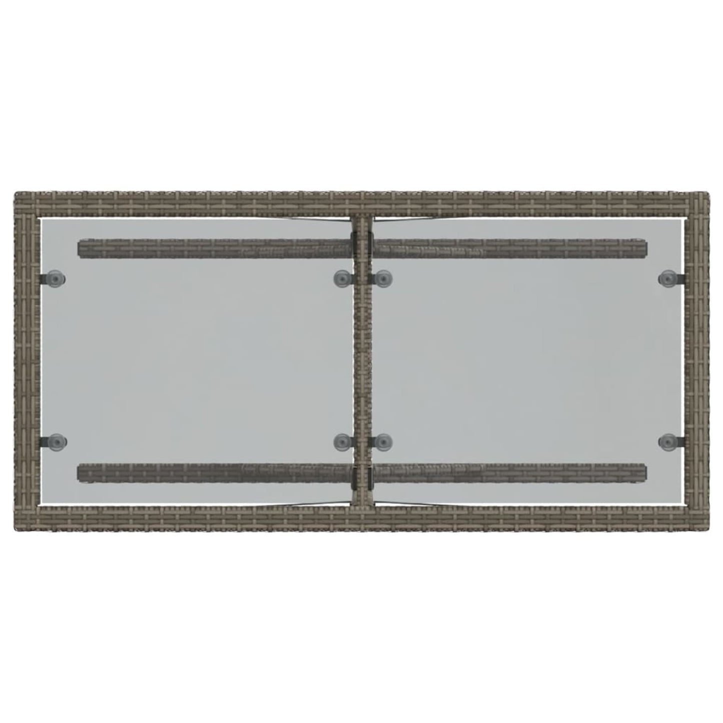 3-delt Bistrosæt med puder Grå polyrattan