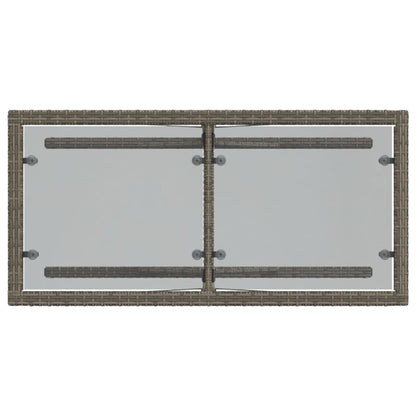 3-delt Bistrosæt med puder Grå polyrattan