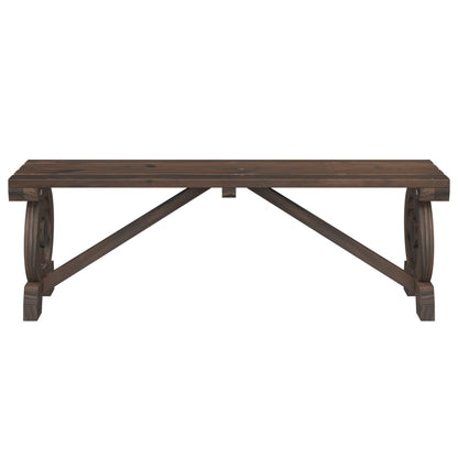 Gartenbank 115 cm Massivholz Tanne